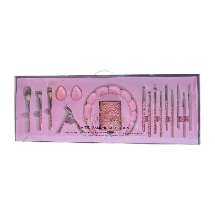 Set luxury Ruby face brochas