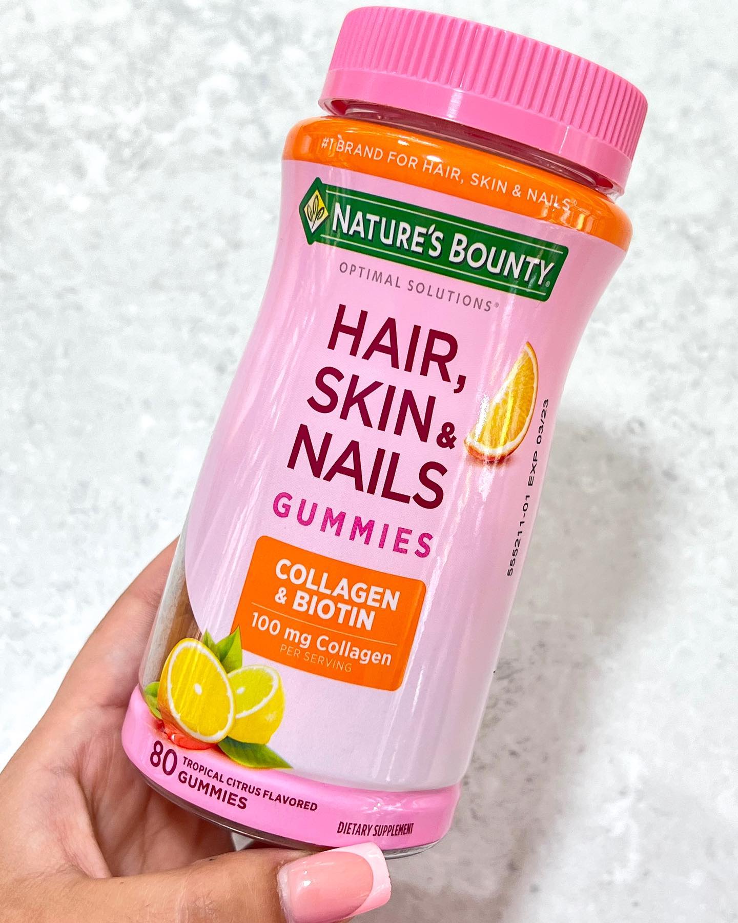 Multivitaminas gomitas para el cabello, uñas y piel