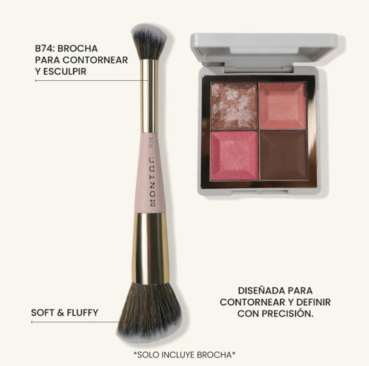 Brocha Individual Doble Sculpting Montoc