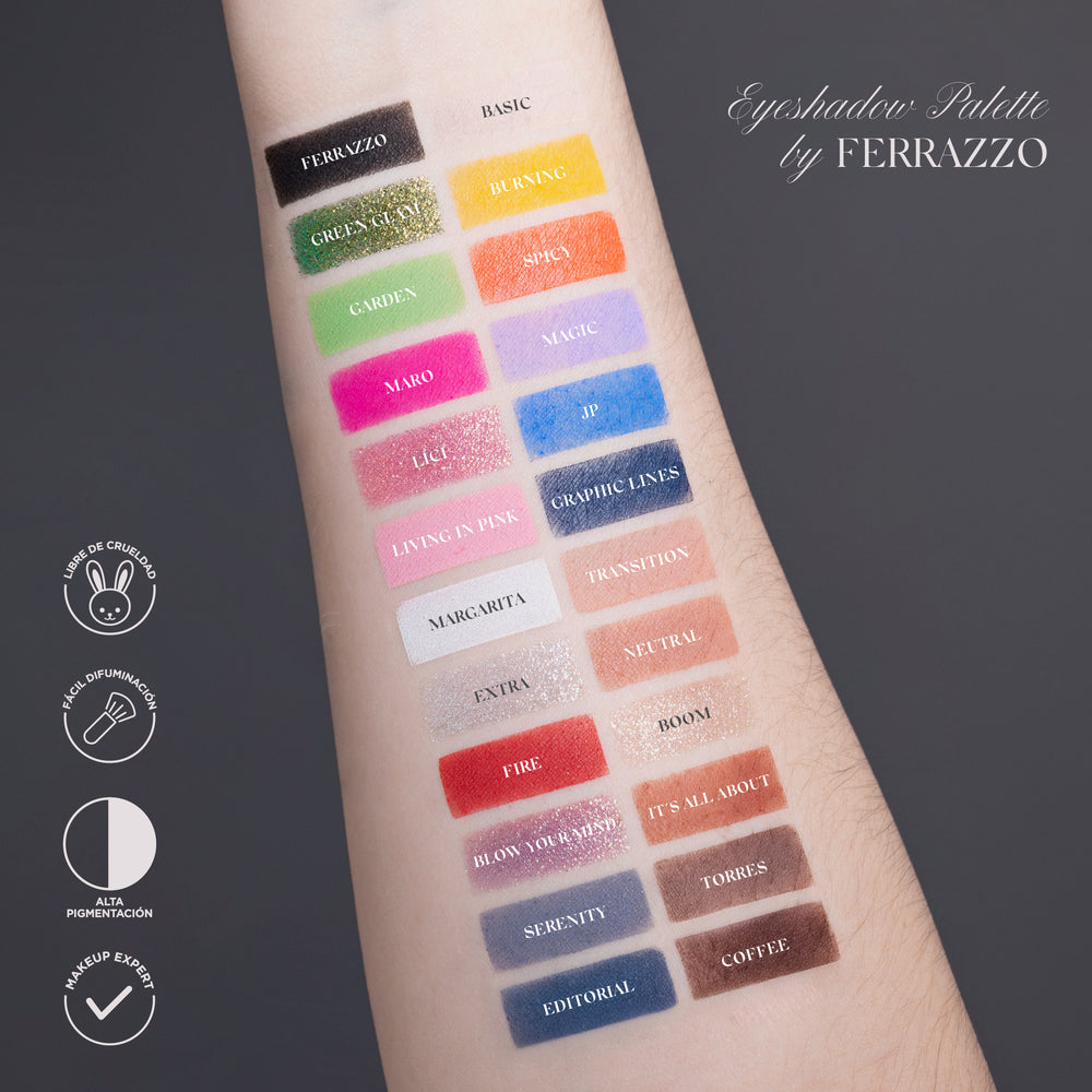 Paleta de sombras atenea x ferrazo